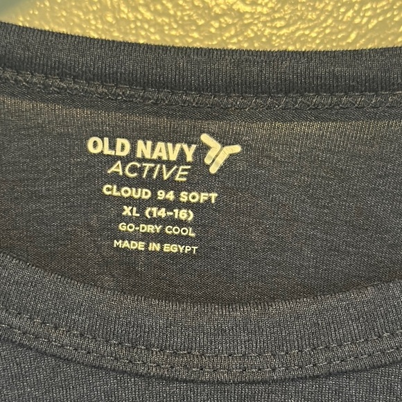 Old Navy Blue Crew Neck Short Sleeve Tee Cloud 94 soft fit - Picture 2 of 7